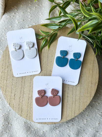 Simple and Cute Summer Basic Clay Earrings