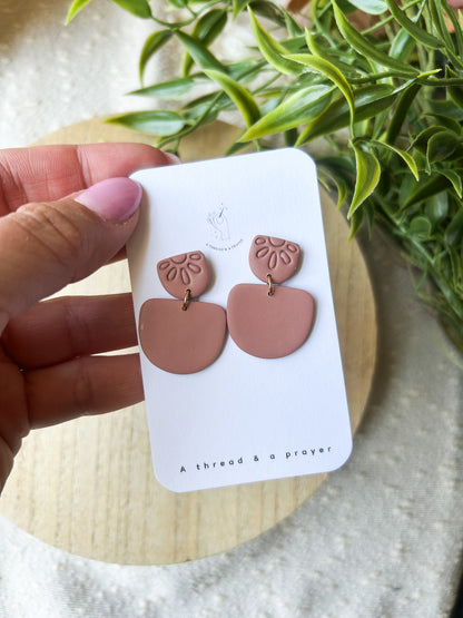 Simple and Cute Summer Basic Clay Earrings