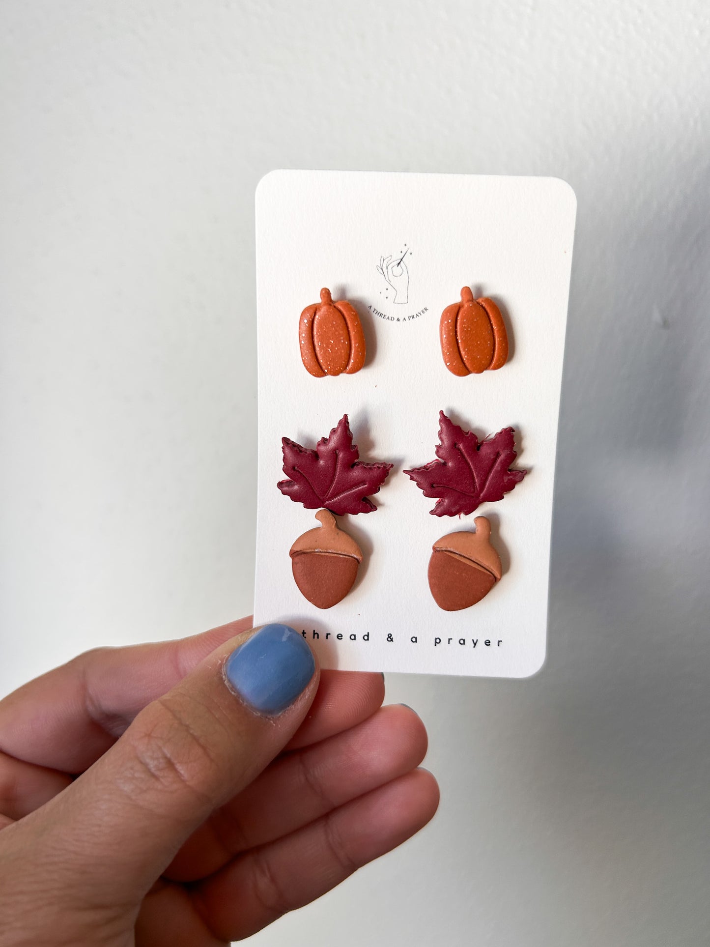 Autumn Joy Stud Pack | Maple Leaf, Acorns and Pumpkins | Pumpkin Style | Autumn Earrings | Fall Accessories