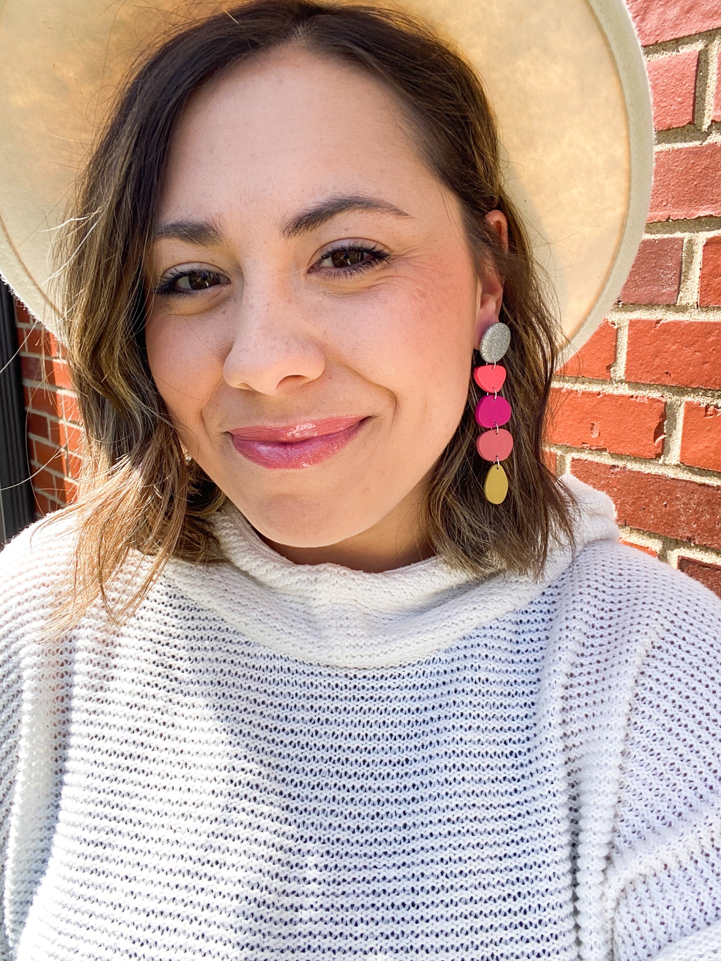 Neon and Colorful Summer Clay Earrings | Girls Trip Earrings | Trendy Bright Earrings