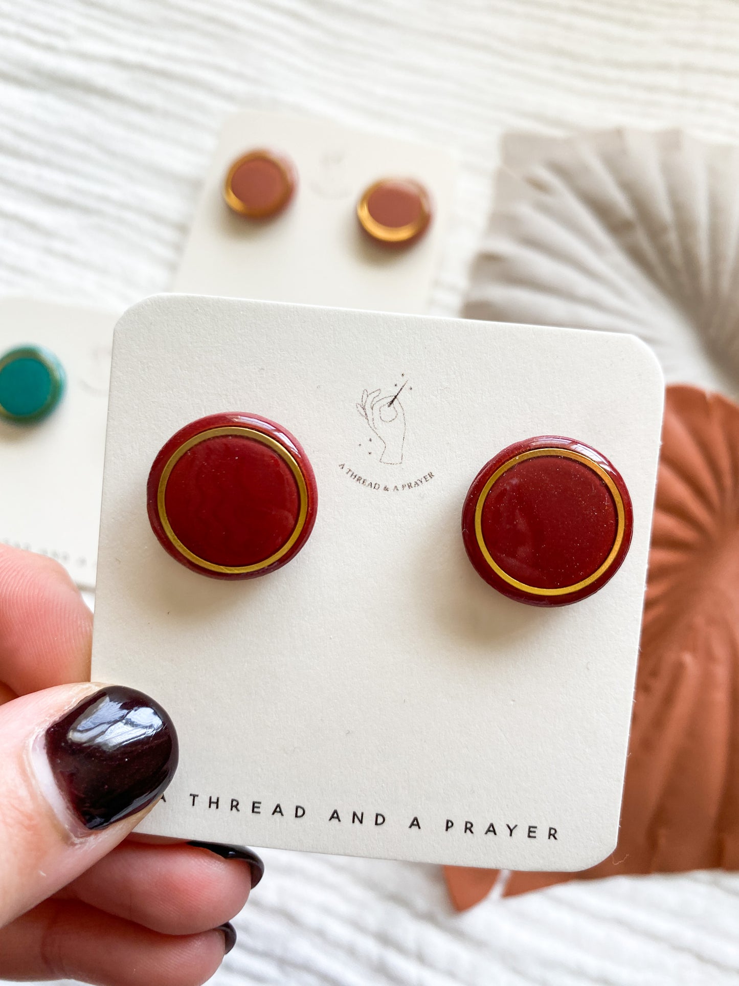 Cute and Shiny Circle Earring Studs