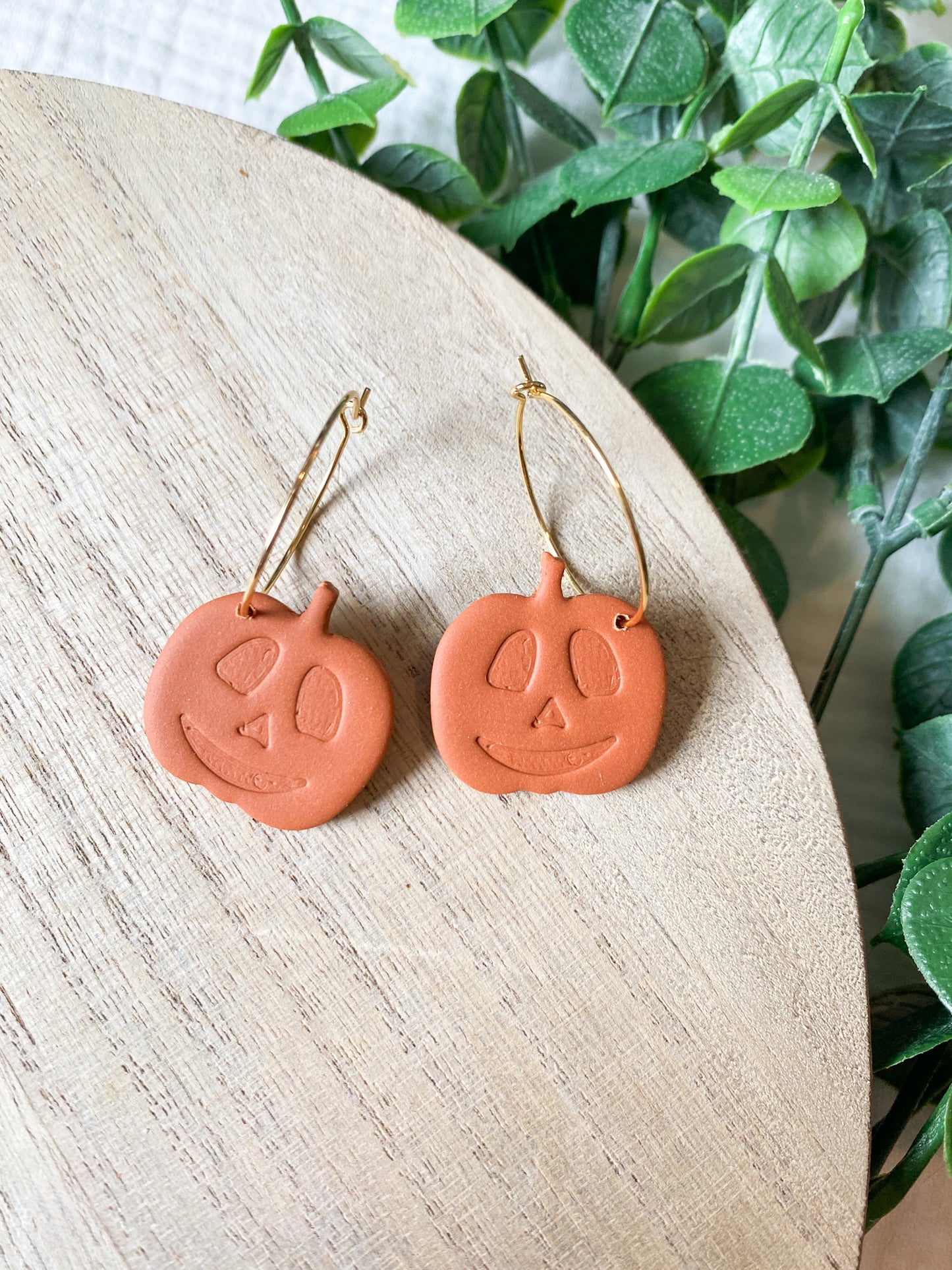 Pumpkin Jack O' Lanterns | Halloween Earrings | Hoops | Dainty Earrings | Lightweight
