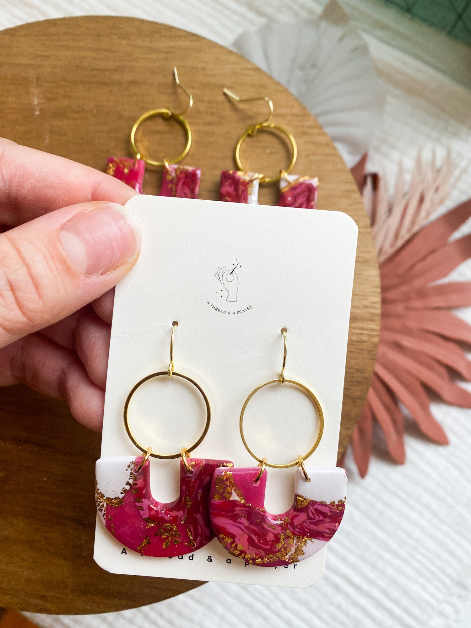 Beaded Floral Hoop Earrings | Much Ado Boutique | Women's Clothing Boutique  in Colorado