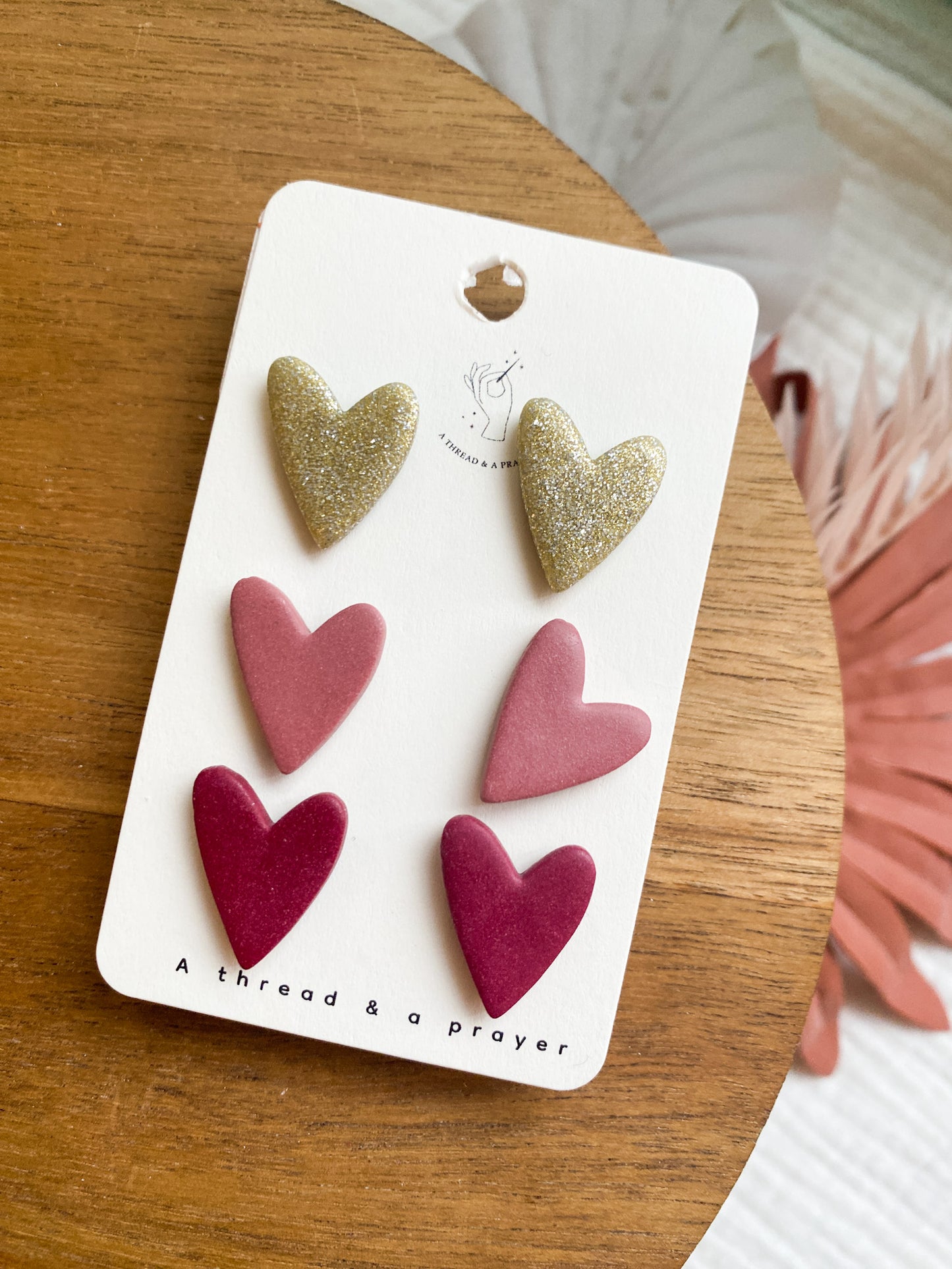 Valentine's Day Heart Stud Packs | Galentine's Day Earrings | Stud Earrings | Lightweight