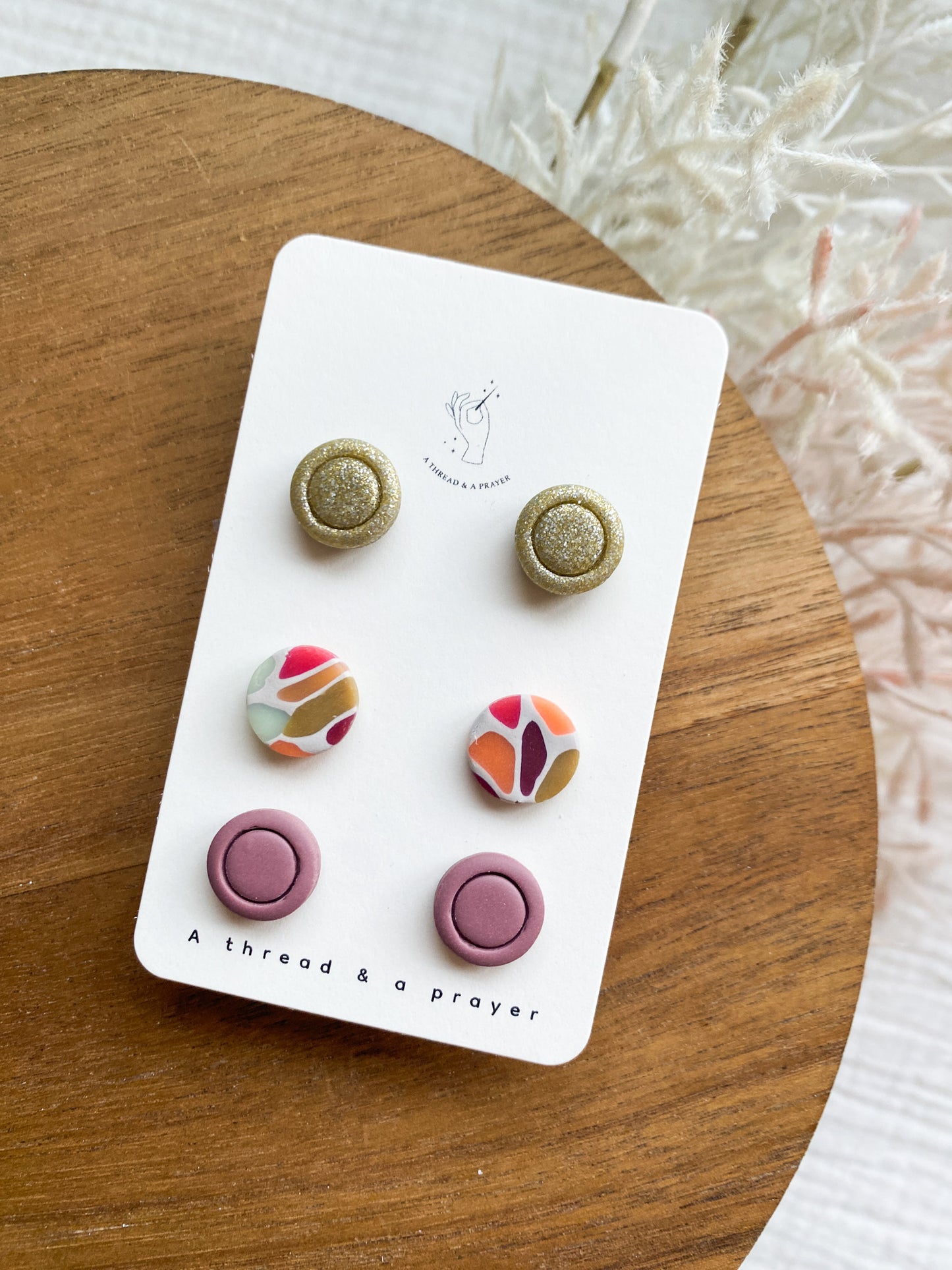 Adorable Dainty Studs | Spring Stud Pack Earrings | Polymer Clay Studs | Lightweight Earrings