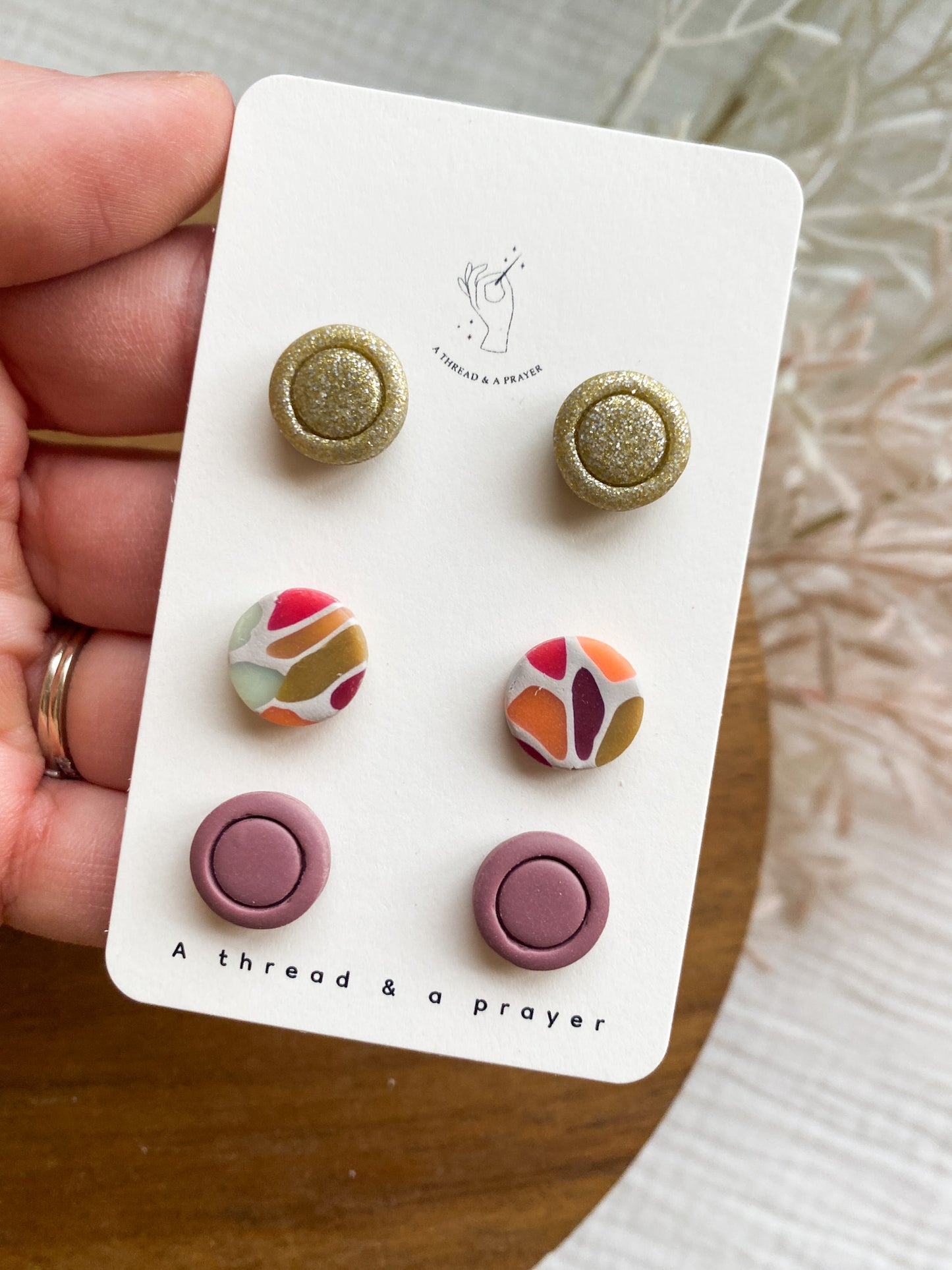 Adorable Dainty Studs | Spring Stud Pack Earrings | Polymer Clay Studs | Lightweight Earrings