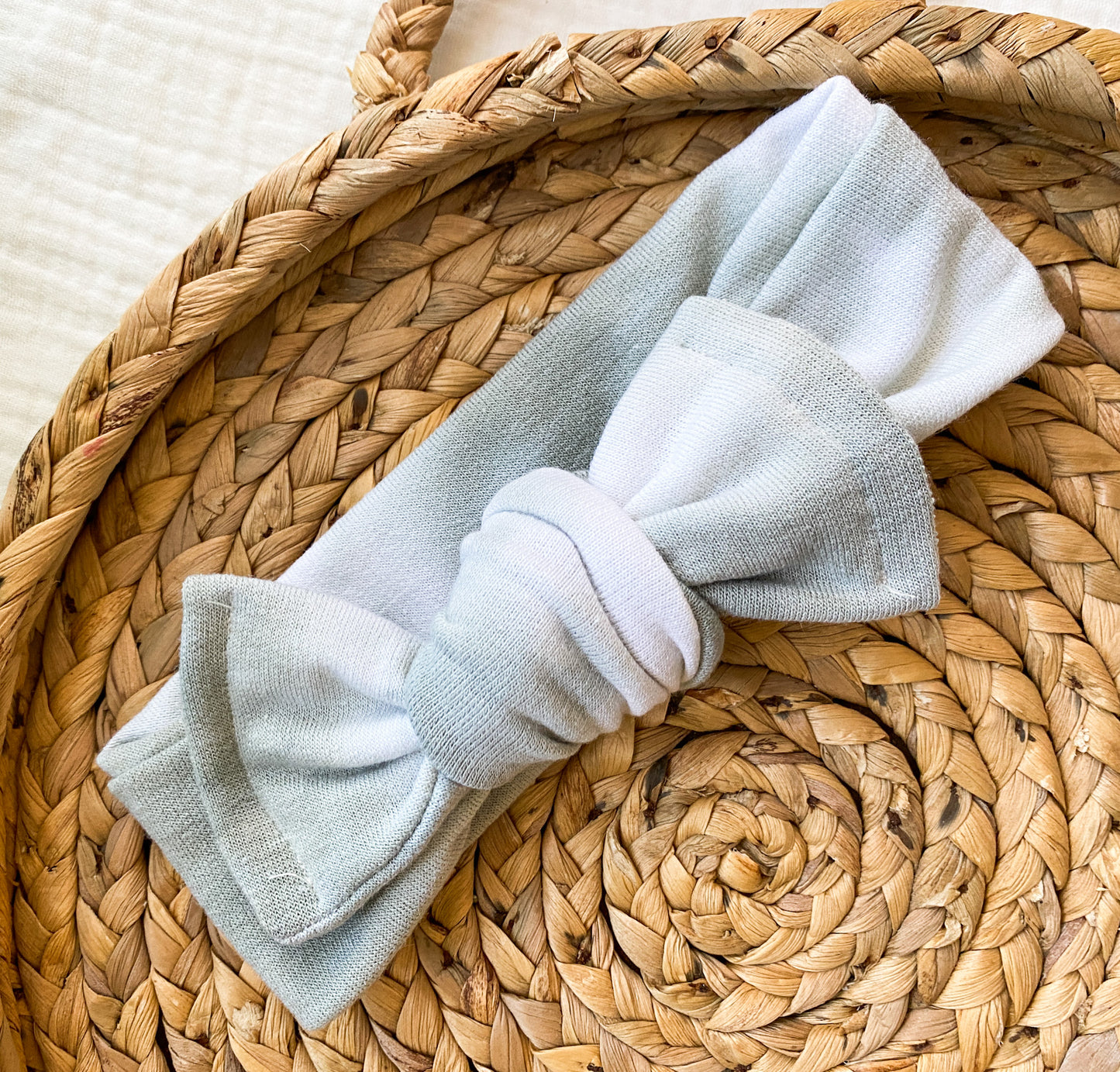 Thick and Cozy Baby Girl Headbands | Neutral Hair Bows | Green, Tan, Tie Dye Green | Comfy Headwraps | Baby Head bows | Soft Fabric | Baby
