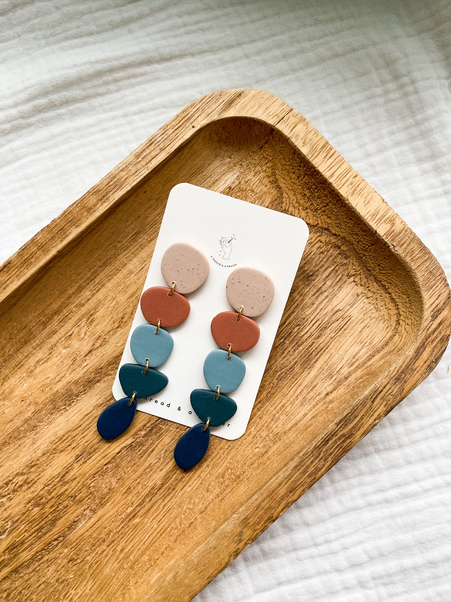 Dramatic Accent Clay Earrings | Spring Colors | Easy Spring Style | Everyday Wear  | Basic Earrings